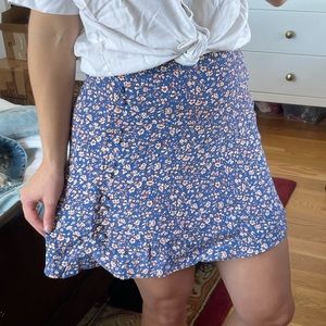 Madewell Size 6 Floral Mini Skirt